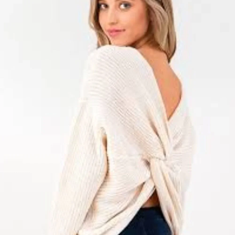 1 - NWT- 525 AMERICA TWO WAY TWIST SWEATER (SOLD OUT ON REVOLVE) - Picture 2 of 8